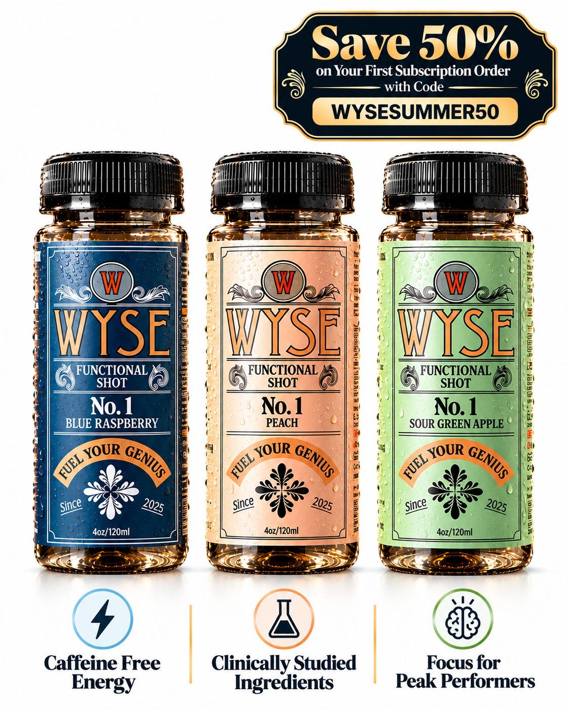 Wyse No. 1 - 4oz Nootropic Shots