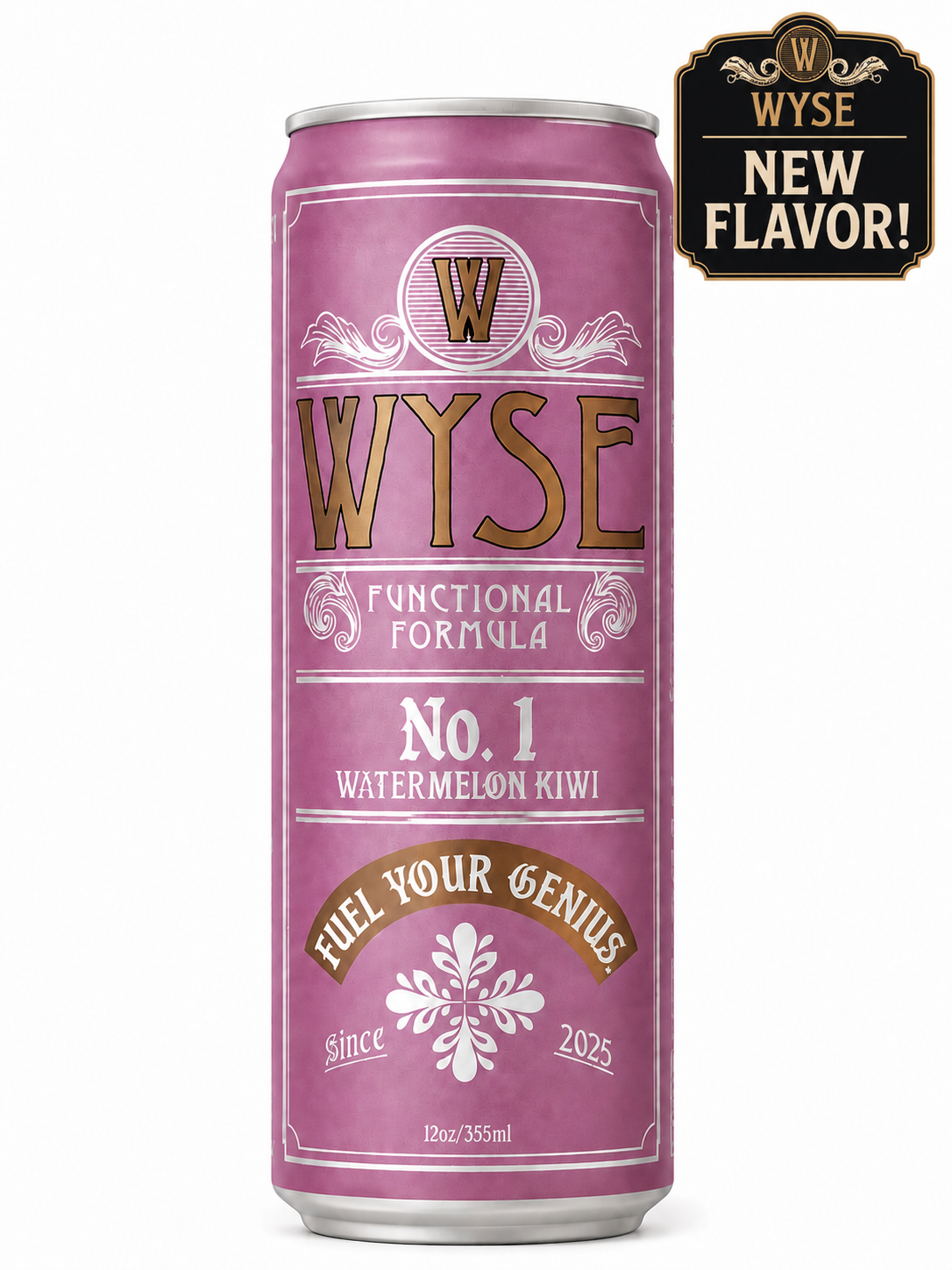 Wyse Founders Blend Watermelon Kiwi - 12oz Nootropic Cans