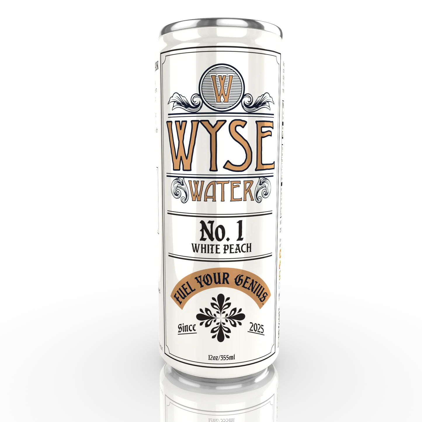 Wyse No. 1-White Peach | 12oz Can | lightly carbonated