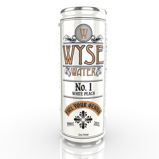 Wyse No. 1-White Peach | 12oz Can | lightly carbonated